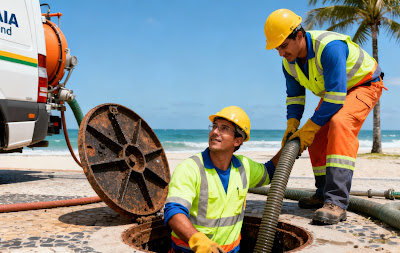 Desentupidora próxima de você na Praia Grande - Atendimento Rápido e Local em Todos os Bairros