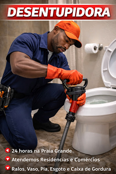 Desentupidora de Pias, tanques, ralos e vasos