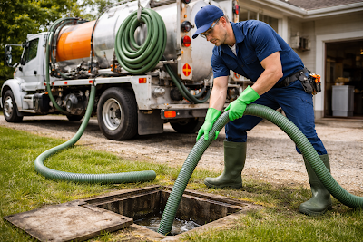 Nossa Empresa Desentupidora - Técnico Realizando Serviço na Praia Grande